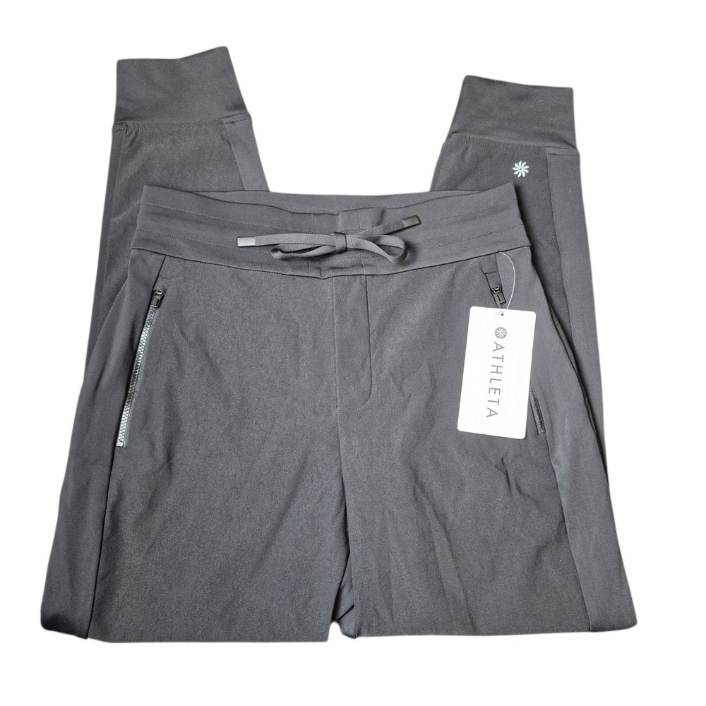 Athleta Women's 4 Petite Headlands Hybrid Trek Jogger Black Hiking Pants NWT